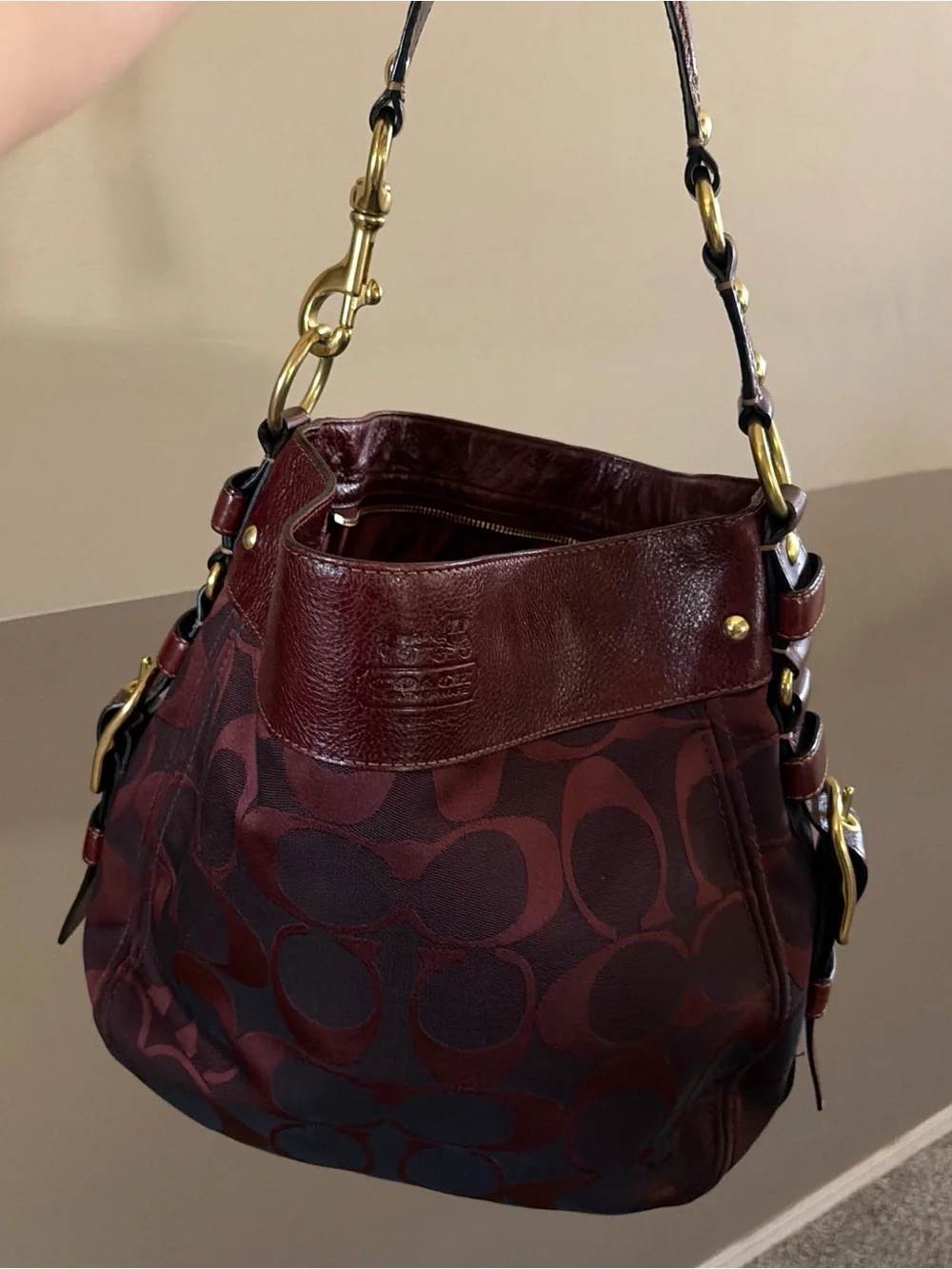 Coach Large Zoe Hobo Bag (Style 12657) - Picture 3 of 8